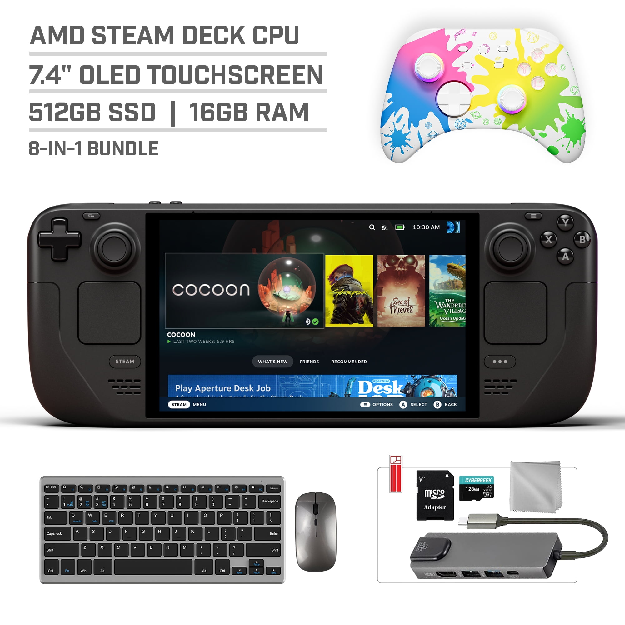 新品未開封Steamdeck OLED 512GB Valve Steam Deck OLED 512GB,7.4