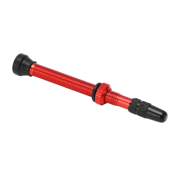 Valve Stem, Aluminum Alloy Rust Resistant Anodized Detachable Bonnet Tubeless Valve Stem For Road Red