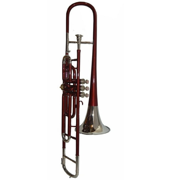 Valve Trombone Bb RED NICKEL TRUMBONE WITH CASE Sale Percentage On