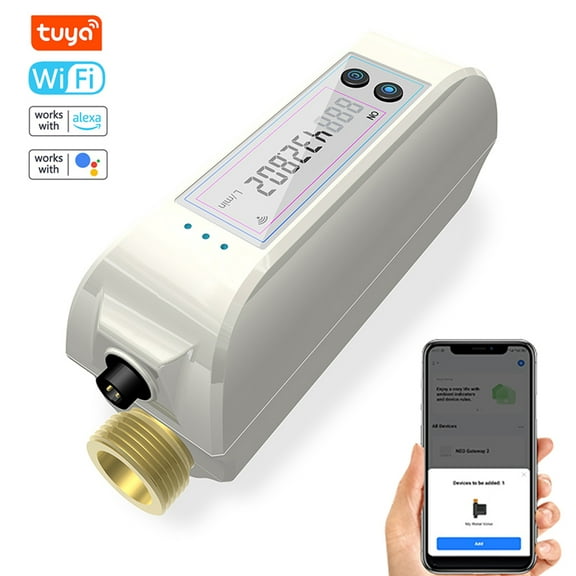 Valve,Voice App Efficient Water Compatible Flowrate Meter With Tmall Wifi Watervalve Dual-band Meter App
