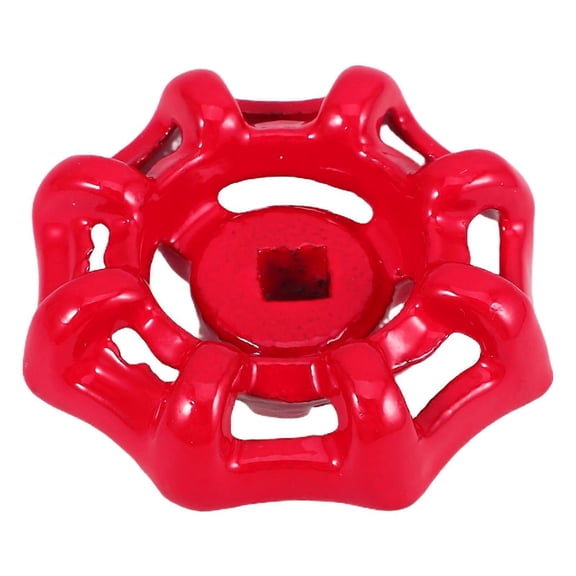 Valve Wheel Handle Replacement Valve Handle Water Spigot Handle Control Valve Operation Outdoor Faucet Handle Red 4.50X4.50X2.50cm Cast Iron 1Set