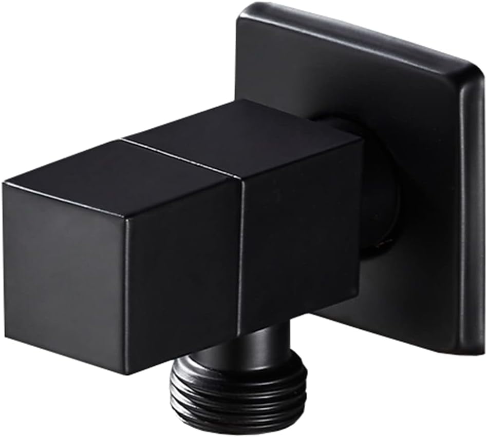 Valve for Bathroom Faucet,Toilet Water Valve Black,Angle Stop Valve