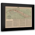 thumbnail image 1 of Valverde 18x14 Black Modern Framed Museum Art Print Titled - Central America Cuba Spanish Oversees Possession, 1 of 5
