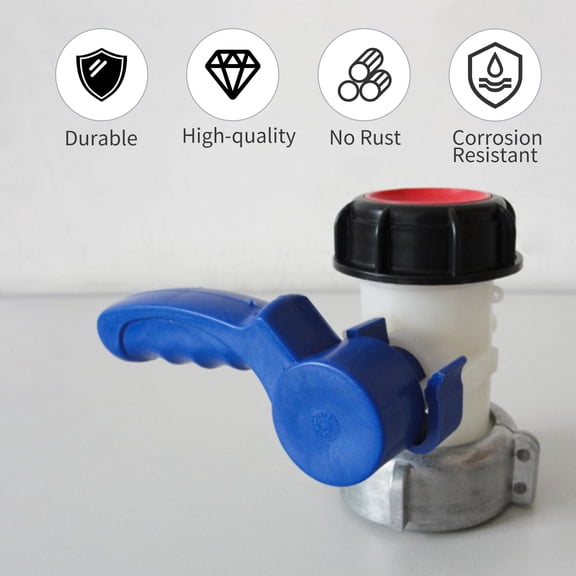 Valves,Drain Adapter Tap Oil Fuel Oil Fuel Water 75mm Outlet Tap Drain Valve Stopcock Ibc Siuke Valve Scock Wemay