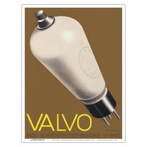 Valvo Electron Tubes - Scheuchzer Swiss Radio Store - Vintage Advertising Poster by Niklaus Stoecklin c.1933 - Master Art Print (Unframed) 9in x 12in