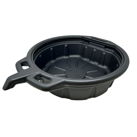 ValvoMax 16L Oil Drain Pan for Changing Oil - Large 4 Gallon (17 Quarts) Capacity with Pour Spout & Anti-splash Lip, Heavy Duty with Carrying Handles - Sturdy and Easy to Clean