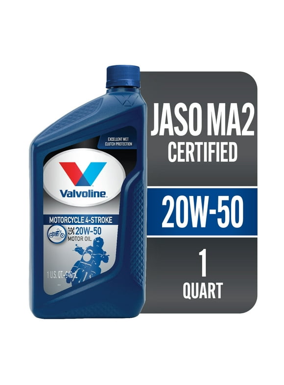 Valvoline 4-Stroke Motorcycle 20W-50 Conventional Motor Oil 1 QT
