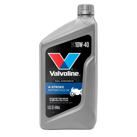 Valvoline 4-Stroke Motorcycle Full Synthetic 10W-40 Motor Oil 1 QT