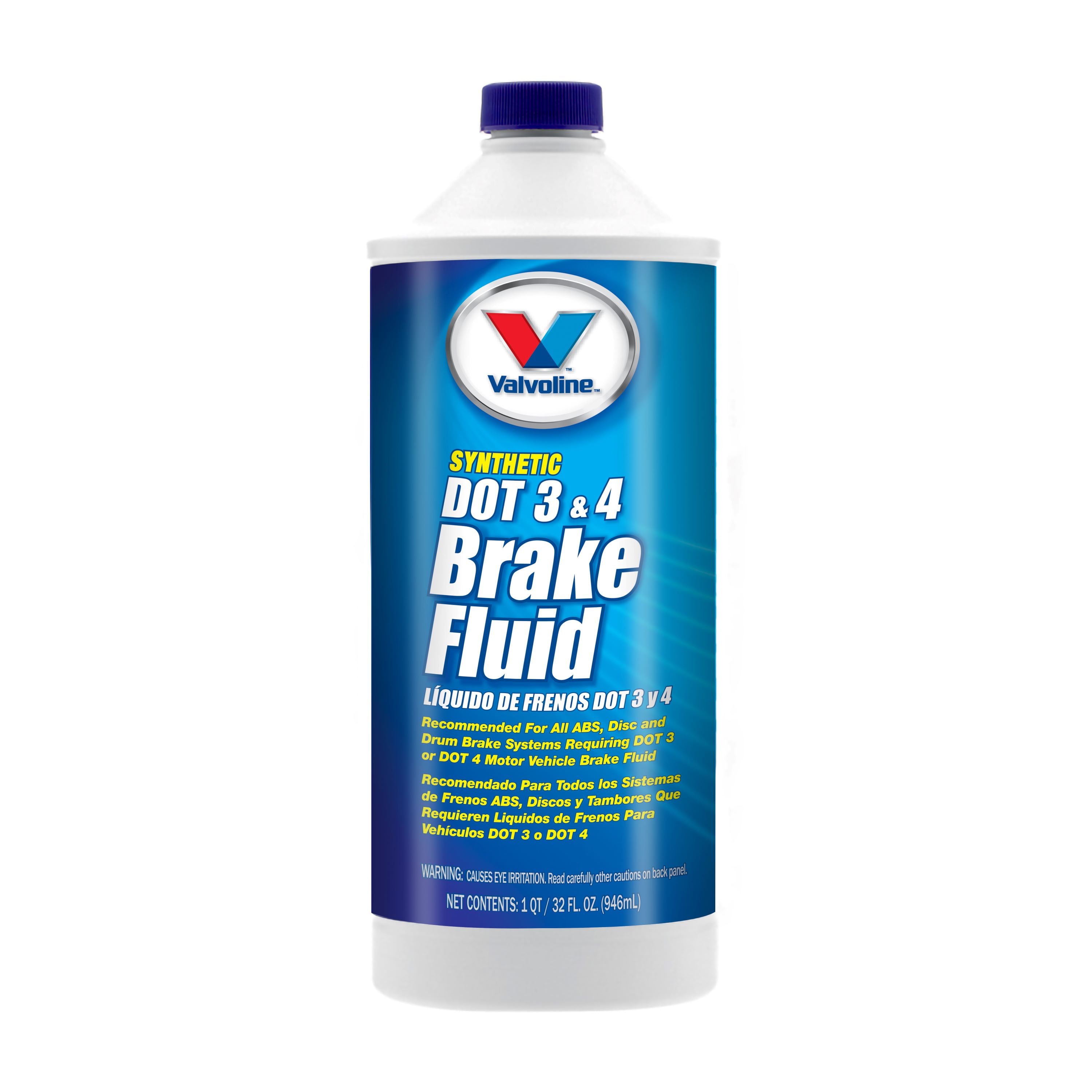 Valvoline 601458 Synthetic DOT 3 & DOT 4 Brake Fluid, 32 oz – For Cars ...