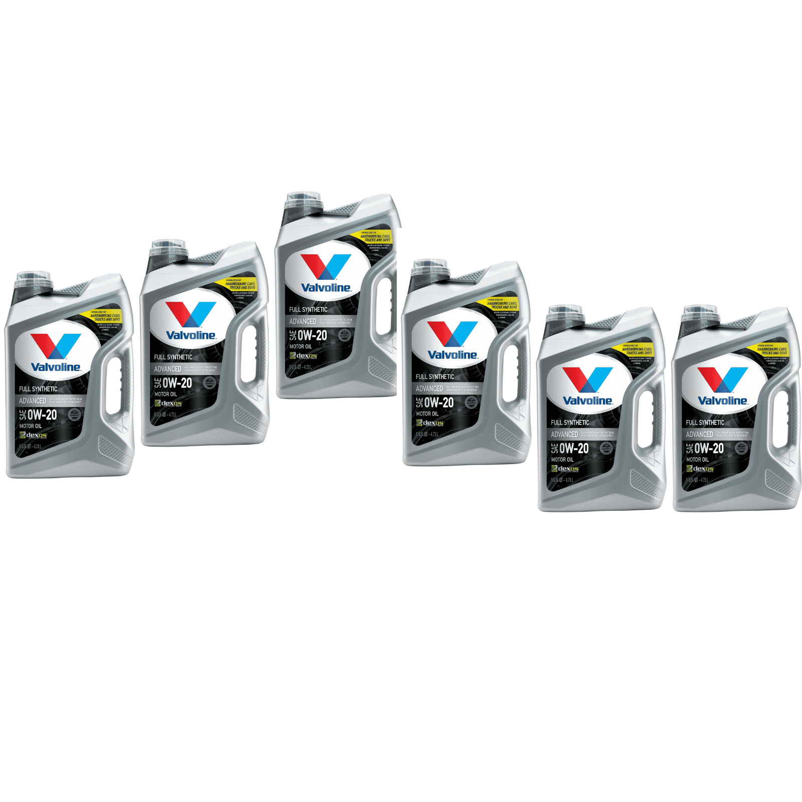 Valvoline 881150 Advanced Full Synthetic SAE 0W20 Motor Engine Oil Vehicles Pack of 6