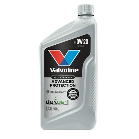 Valvoline Advanced Protection 0W-20 Full Synthetic Motor Oil 1 QT