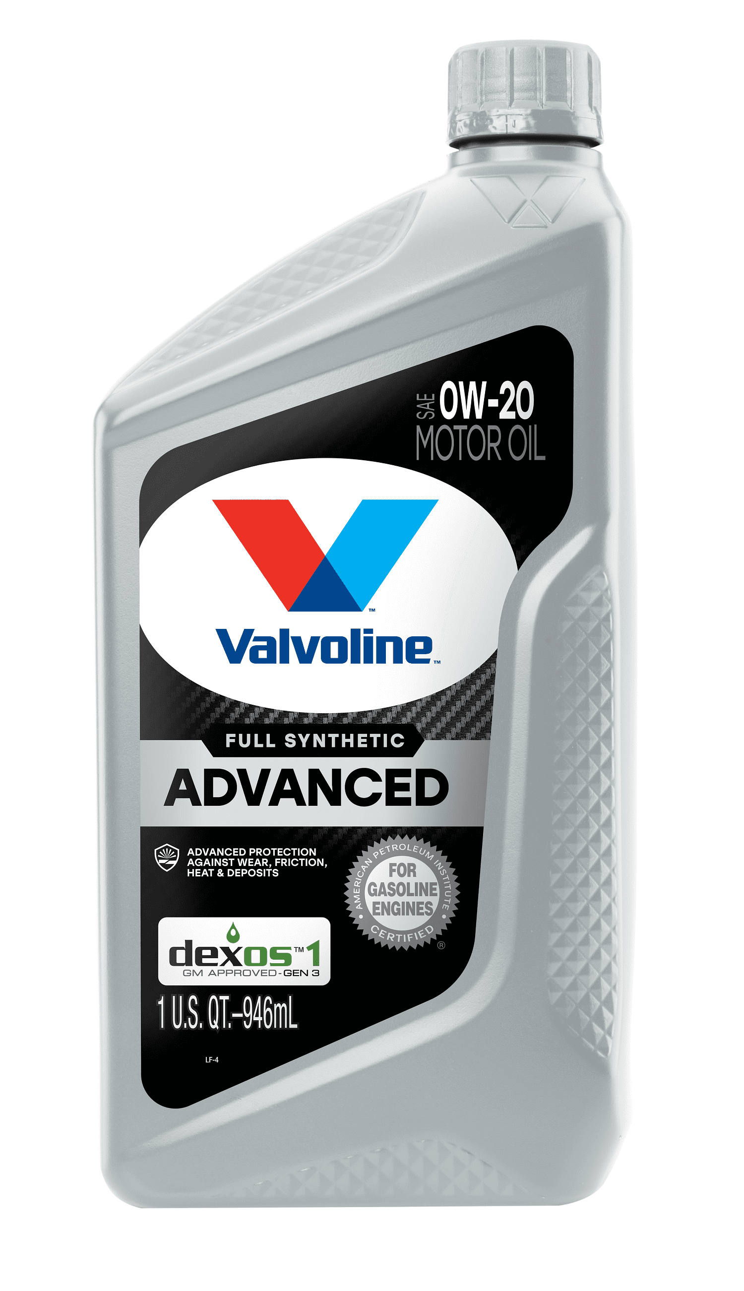 Valvoline Advanced Full Synthetic 0W-20 Motor Oil 1 QT