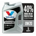 Valvoline Advanced Full Synthetic 0W-20 Motor Oil 5 QT - Walmart.com