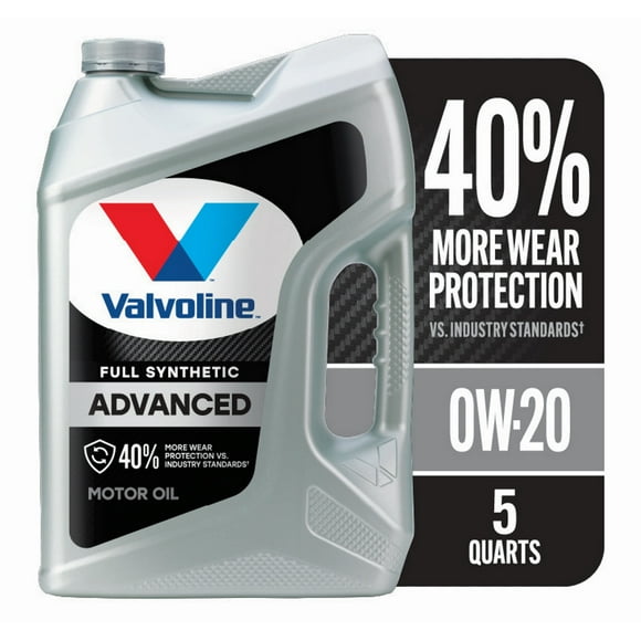 Valvoline Advanced Full Synthetic 0W-20 Motor Oil 5 QT