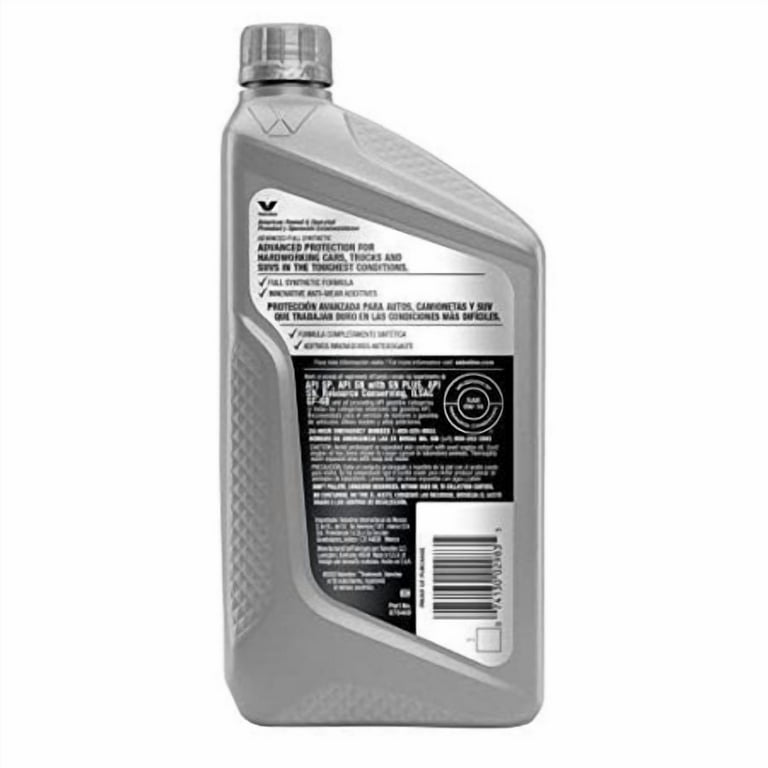 Valvoline Advanced Full Synthetic SAE 0W-16 Motor Oil 1 QT