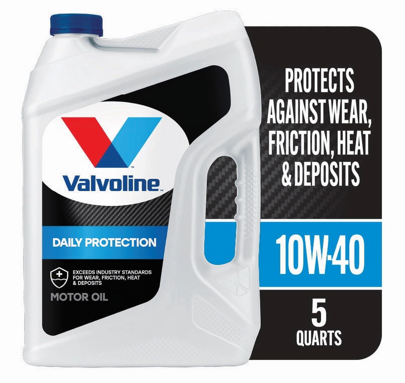 Valvoline Daily Protection SAE 10W-40 Aceite de motor convencional de 5  cuartos de galón
