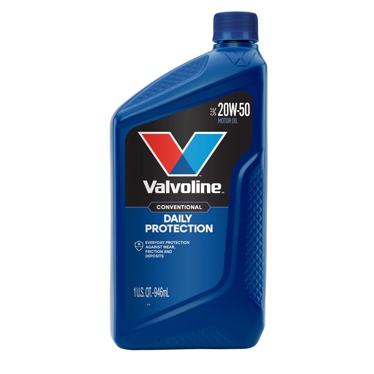 Valvoline, Daily Protection 20W-50 Conventional Motor Oil, 1 Quart