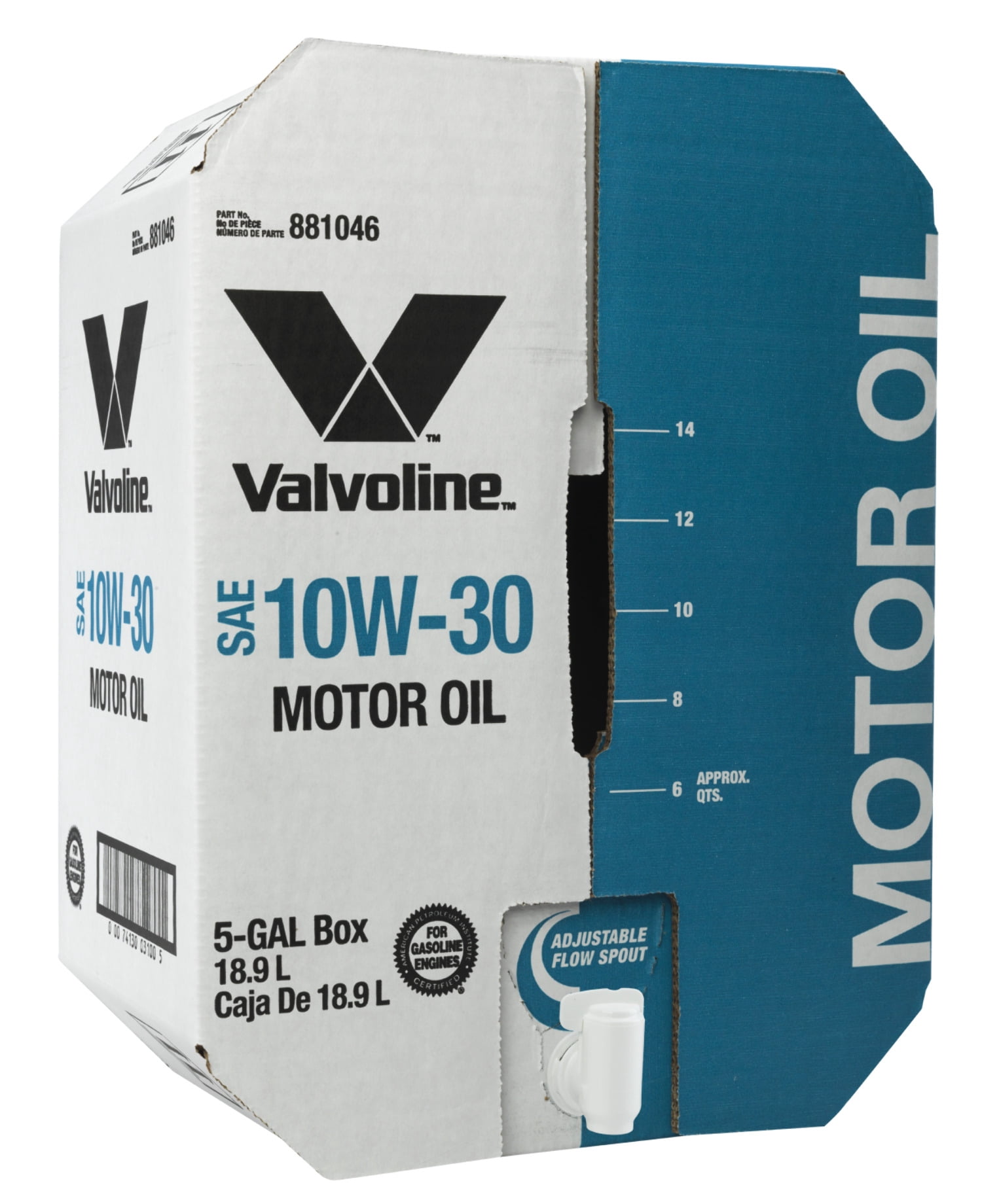 Valvoline Daily Protection Motor Oil 10W-30 5 GA Box