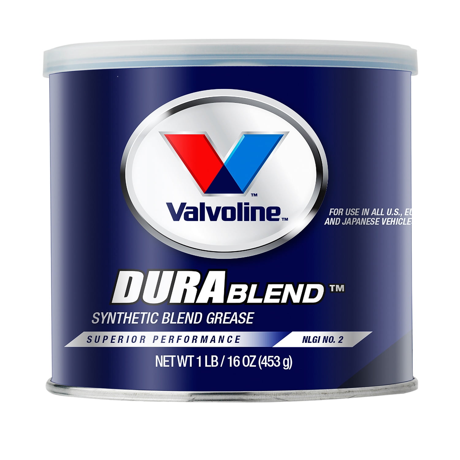 Valvoline DuraBlend Synthetic Blend Gray Grease 1 LB Tub