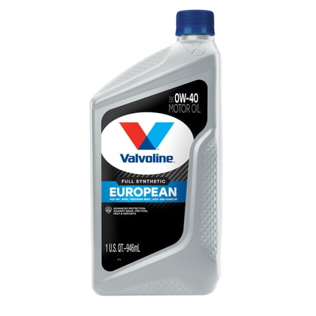 Valvoline European Vehicle Full Synthetic 0W-40 Motor Oil 1 Quart