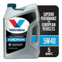 Deals on Valvoline European Vehicle Full Synthetic 5W-40 Motor Oil 5 QT