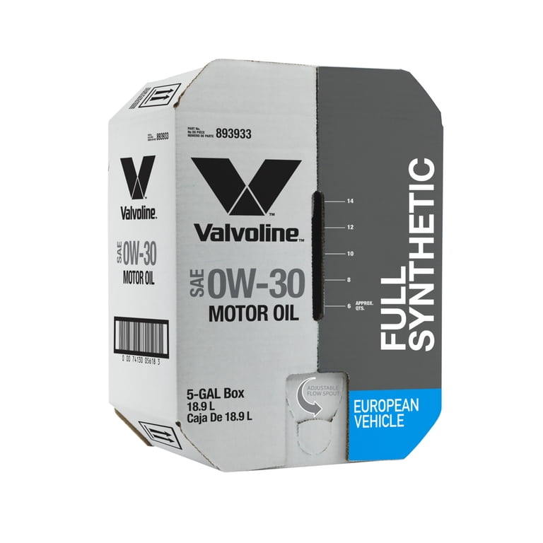 Valvoline European Vehicle Full Synthetic Motor Oil 0W-30 Bay Box