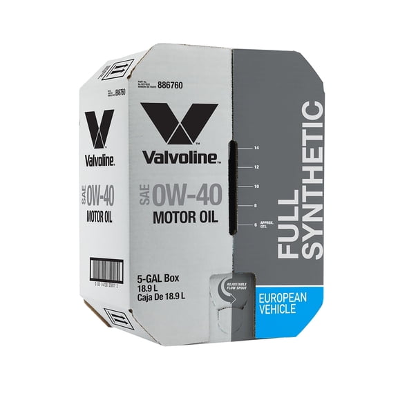 Valvoline European Vehicle Full Synthetic Motor Oil SAE 0W-40 Bay Box (20 Quarts)