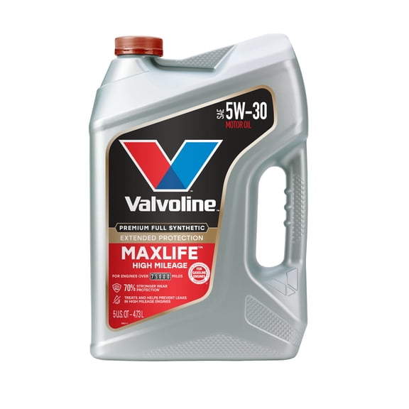 Valvoline MaxLife Extended Protection Full Synthetic High Mileage 5W-30 Motor Oil 5 Quart
