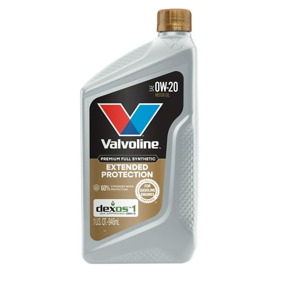 Valvoline Extended Protection Full Synthetic 0W-20 Motor Oil 1 Quart