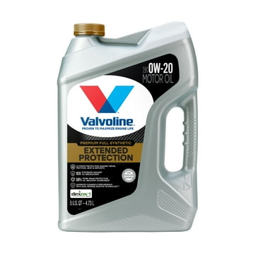 Valvoline Extended Protection Premium Full Synthetic 0W-20 Motor Oil 5 QT