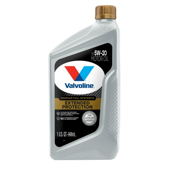 Valvoline Extended Protection Premium Full Synthetic 5W-20 Motor Oil 1 QT