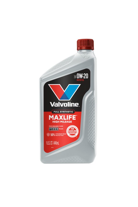 MaxLife Full Synthetic High Mileage 0W-20 Motor Oil 1 Quart
