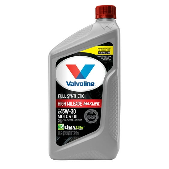 Valvoline Full Synthetic High Mileage MaxLife 5W-30 Motor Oil 1 QT
