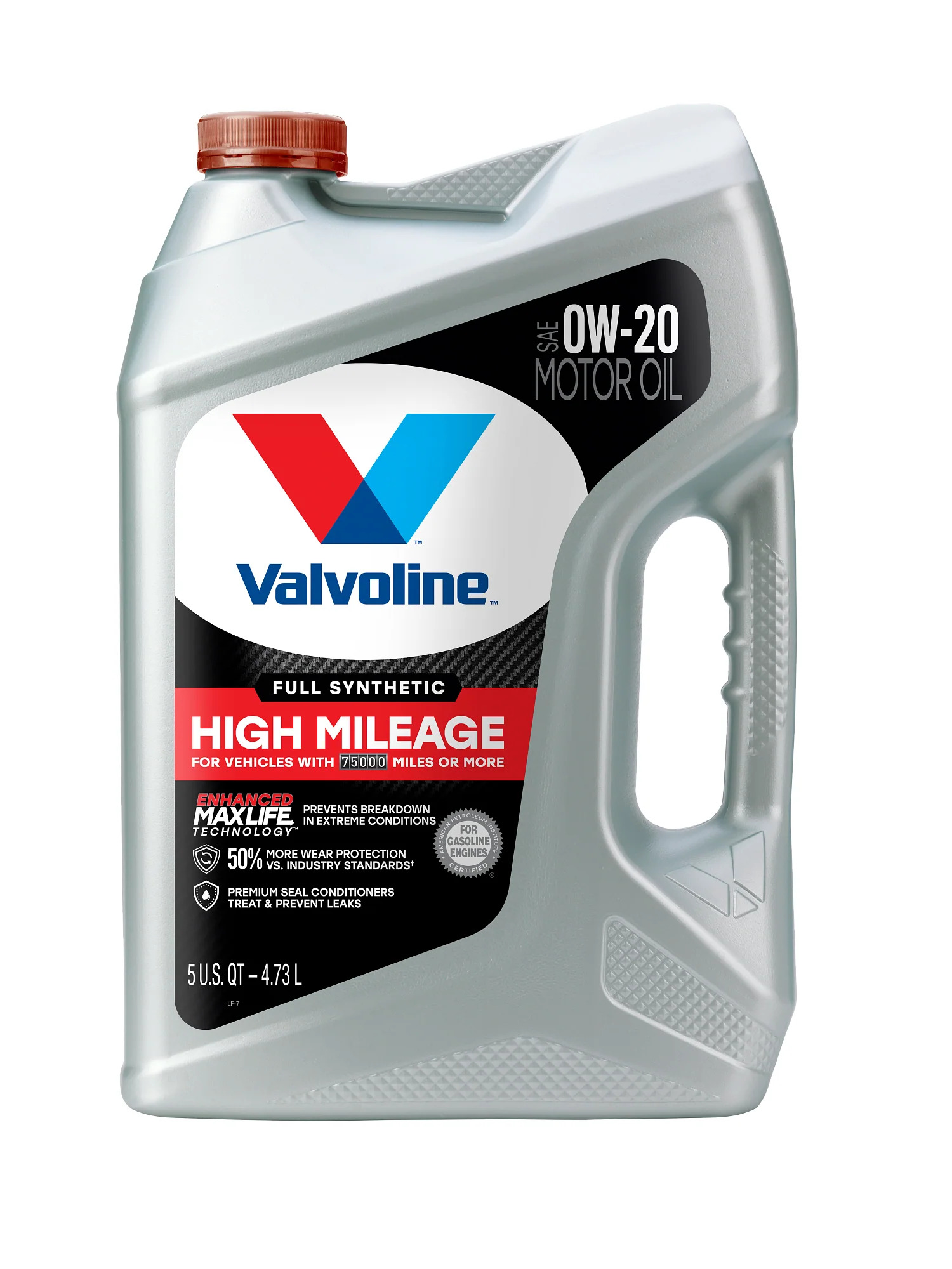 Valvoline Full Synthetic High Mileage with MaxLife Technology Motor Oil SAE 0W-20 - image 1 of 11