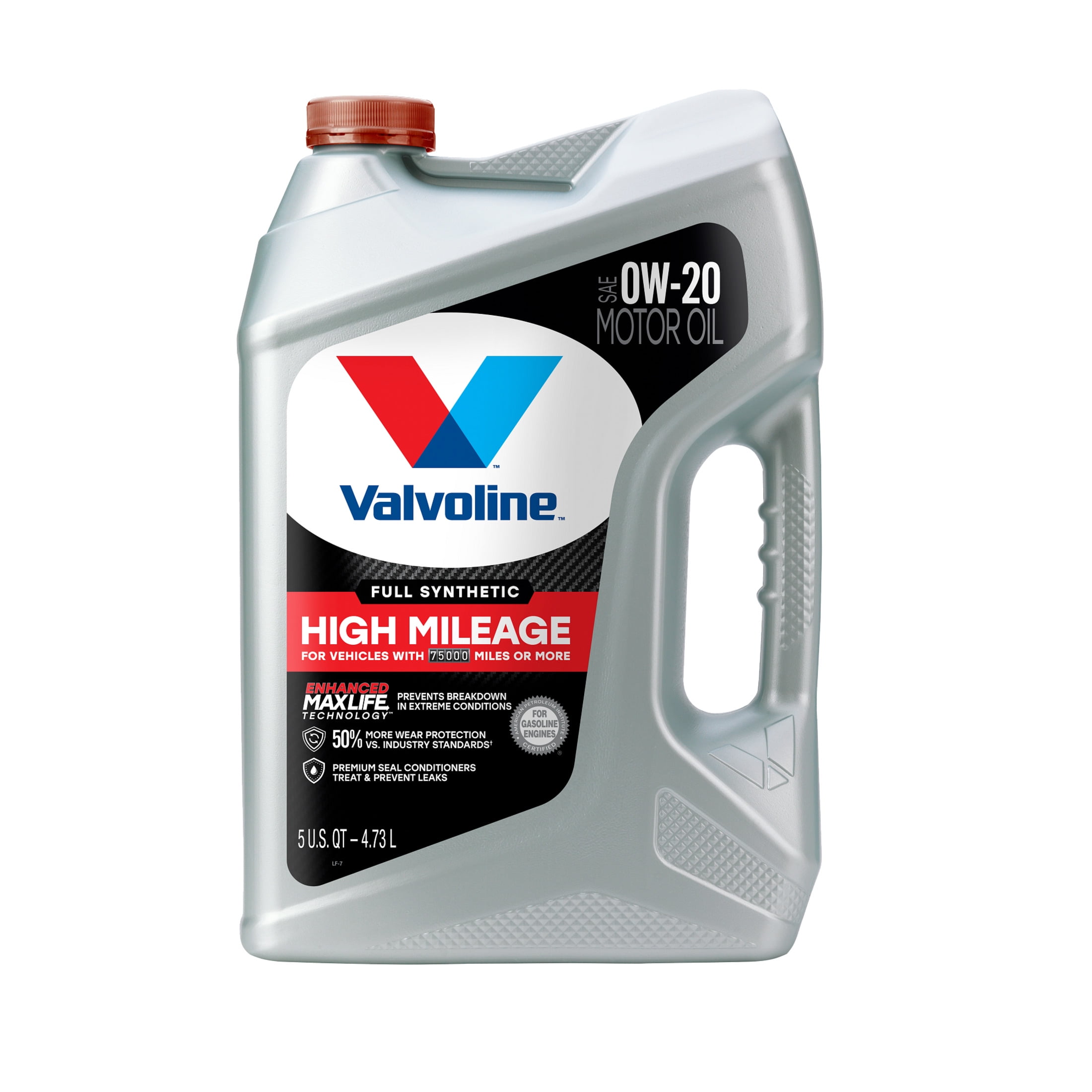 Valvoline Full Synthetic High Mileage MaxLife 0W-20 Motor Oil 5 QT