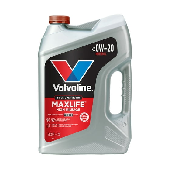 Valvoline Full Synthetic High Mileage MaxLife 0W-20 Motor Oil 5 QT