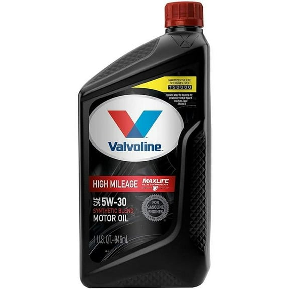 Valvoline High Mileage 150K with Maxlife Plus Technology Motor Oil SAE 5W-30 1