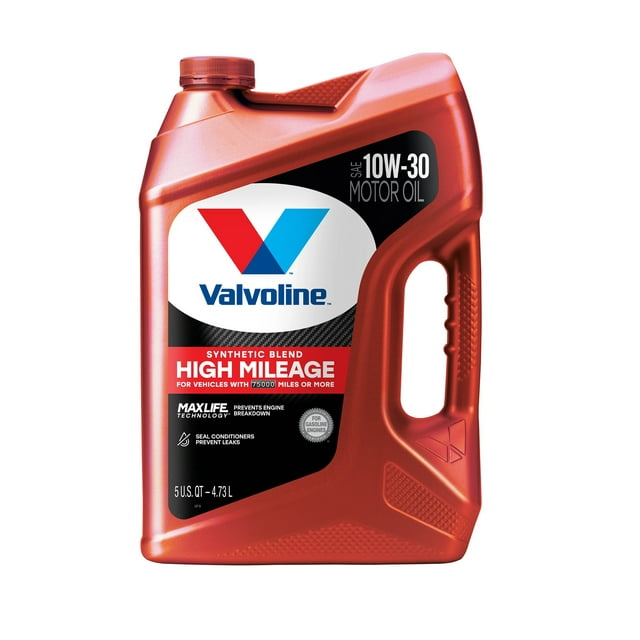 Valvoline High Mileage with MaxLife Technology Motor Oil SAE 10W-30
