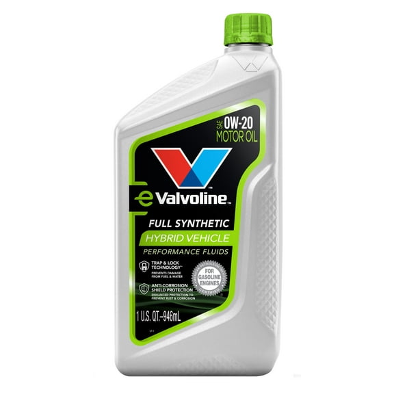 Valvoline Hybrid Vehicle Full Synthetic 0W-20 Motor Oil 1 Quart