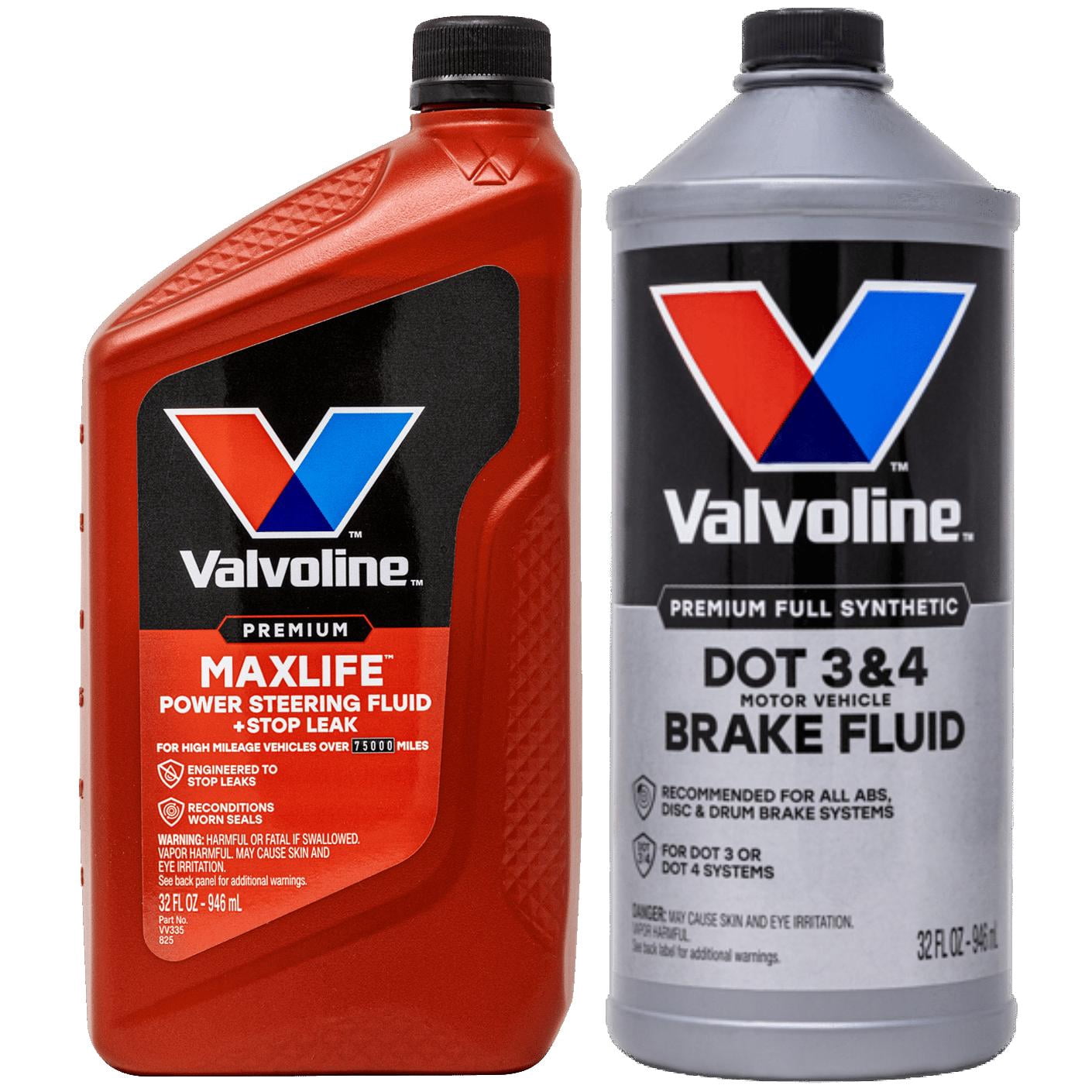 Valvoline MAXLIFE PS Stp Leak / DOT 3&4 Brake Fluid Pack