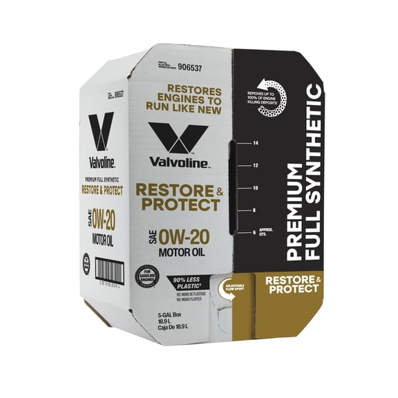 Valvoline Restore & Protect Full Synthetic Motor Oil 0W-20 5 GA Box