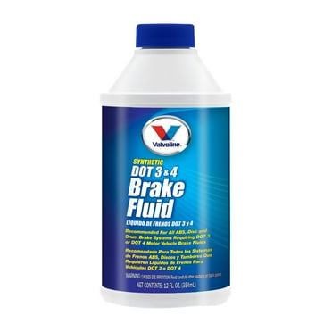Valvoline Synthetic DOT 3 & 4 Brake Fluid, 12 fl oz – For Cars, Trucks, ABS, Disc & Drum Brakes