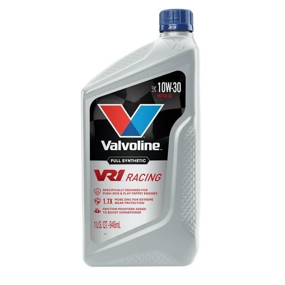 Valvoline VR1 Racing Full Synthetic 10W-30 Motor Oil 1 QT