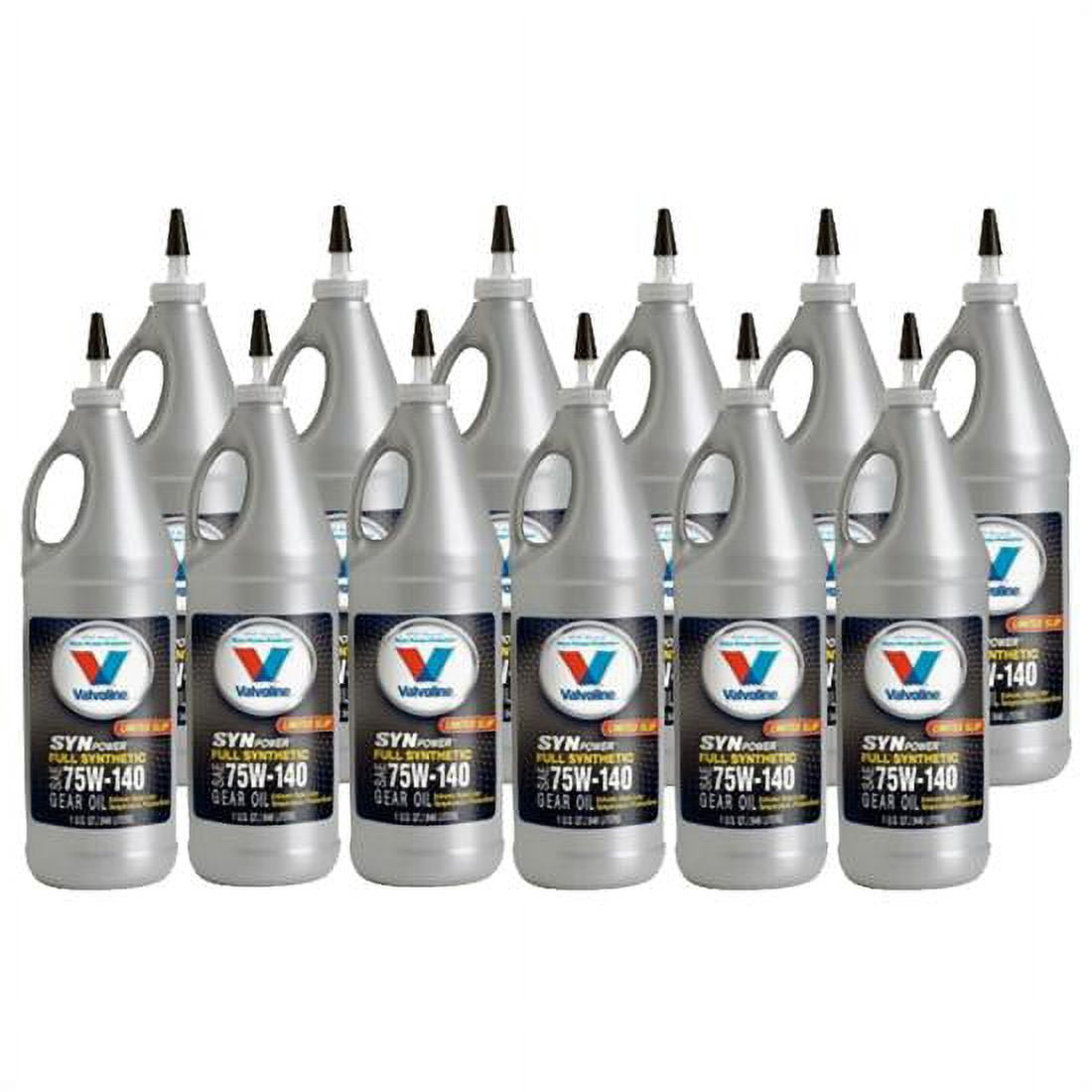 Valvoline VV982 Synpower Synthetic Gear Oil, 75W140, 12 Quart