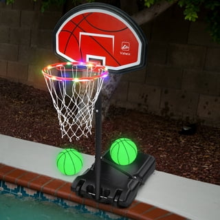 Swoosh 360 Swimming Pool Basketball Hoop Set With Mega Ball Game-  (Yellow/Blue)