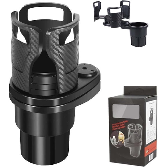 All Purpose Car Cup Holder – Expandable Large Cup Holder with 360° Rotating, Fits Cup Sizes from 3.0" to 5.9" Diameter, Perfect for SUVs, Sedans, Trucks and More