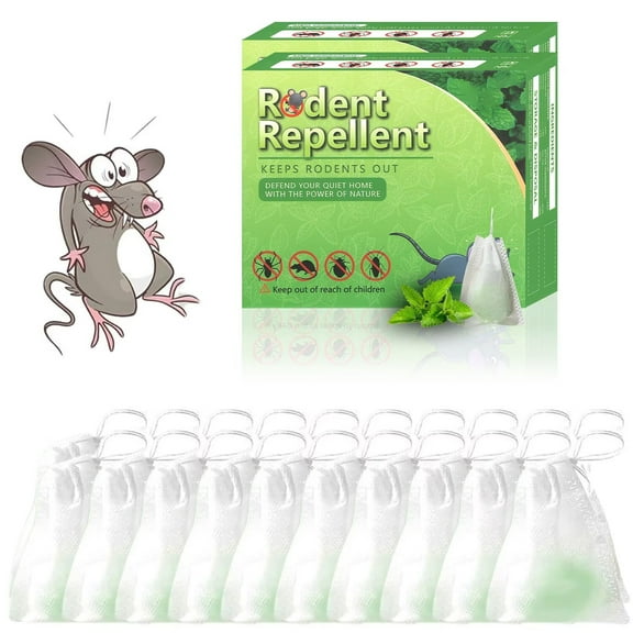 Vamoo 20 Pack RodentRepellent - MiceRepellent Indoor/Outdoor - Moth Balls for Rodents, MouseRepellent Peppermint, Keep Mice Away, Peppermint to Repel Mice and Rats, RatRepellent for House