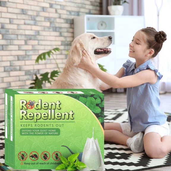 Vamoo Rat Repellent Pellets with Strong Pungent Odor - Fast-Acting Rodent Control for Home, Garage, Warehouse Long-Lasting Protection Non-Toxic Formula-10pack