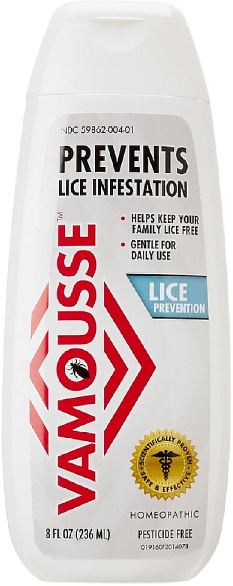 Vamousse Lice Prevention Daily Shampoo Application 8 oz