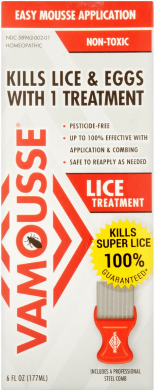 Vamousse Lice Treatment Easy Mousse Application 6 oz (Pack of 6